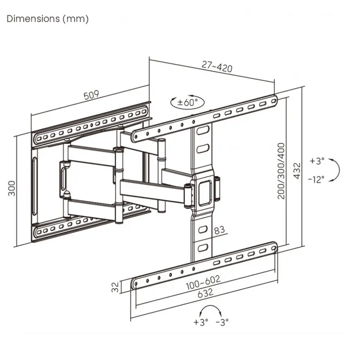 Стойка за телевизор Arielli ATB-83466 SLIM