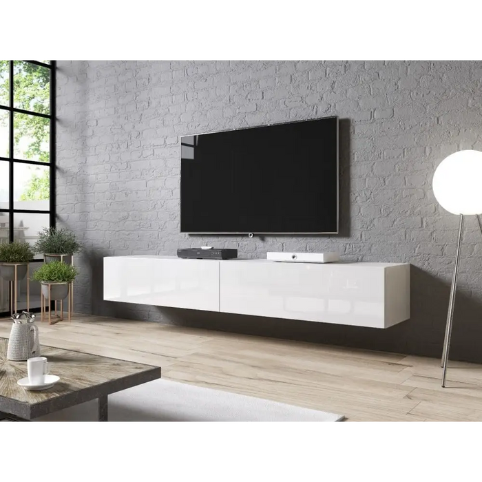 Стойка за телевизор Cama SLIDE 200 бял гланц