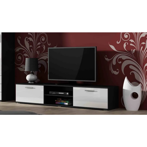 Стойка за телевизор Cama SOHO 180 черен/бял гланц