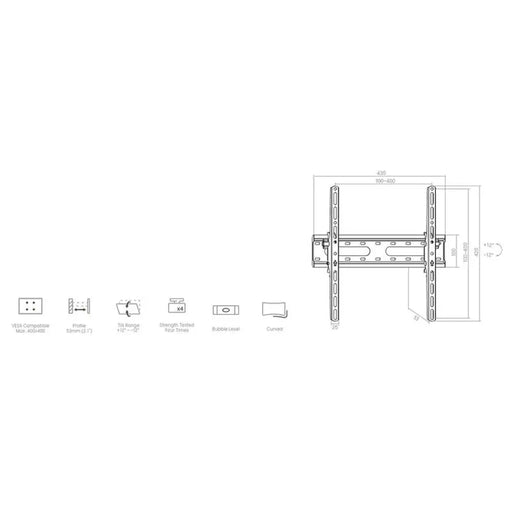 Стойка за телевизор Crown WM45K3270ST