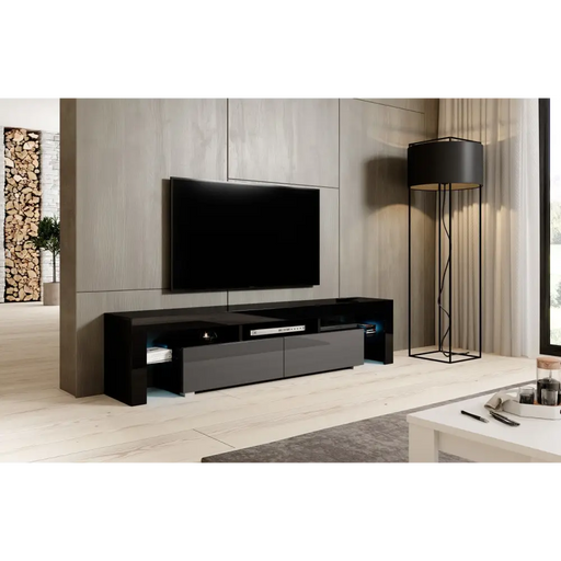 Стойка за телевизор Cama TORO 200 черен/сив гланц