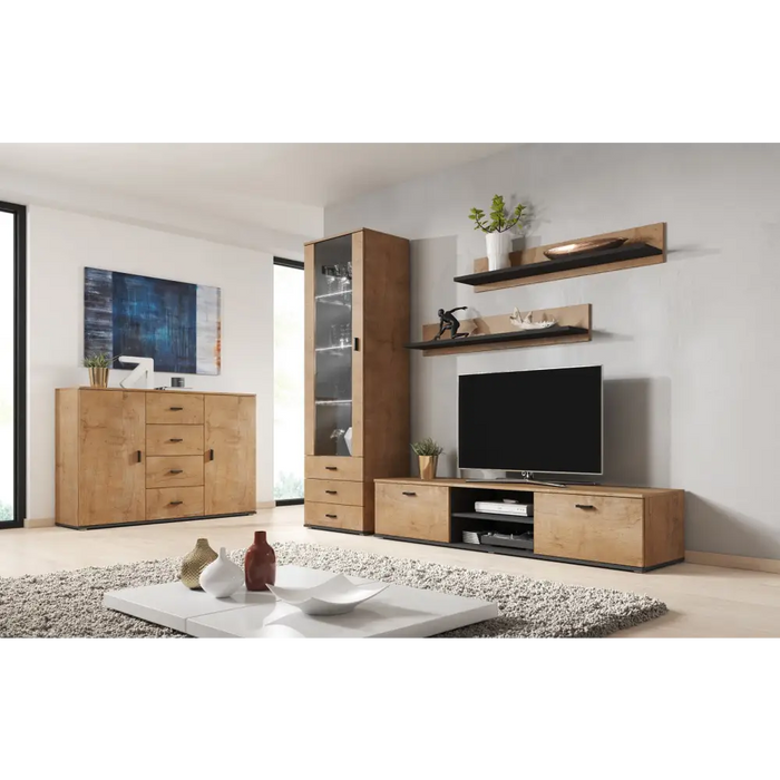 Стойка за телевизор Cama SOHO 180 дъб левка/черна