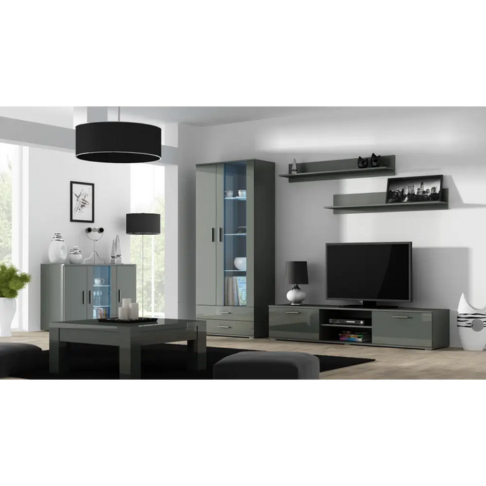 Стойка за телевизор Cama SOHO 180 сив/сив гланц