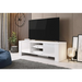 Стойка за телевизор Cama WEST 42/130/42 бяло/бял гланц