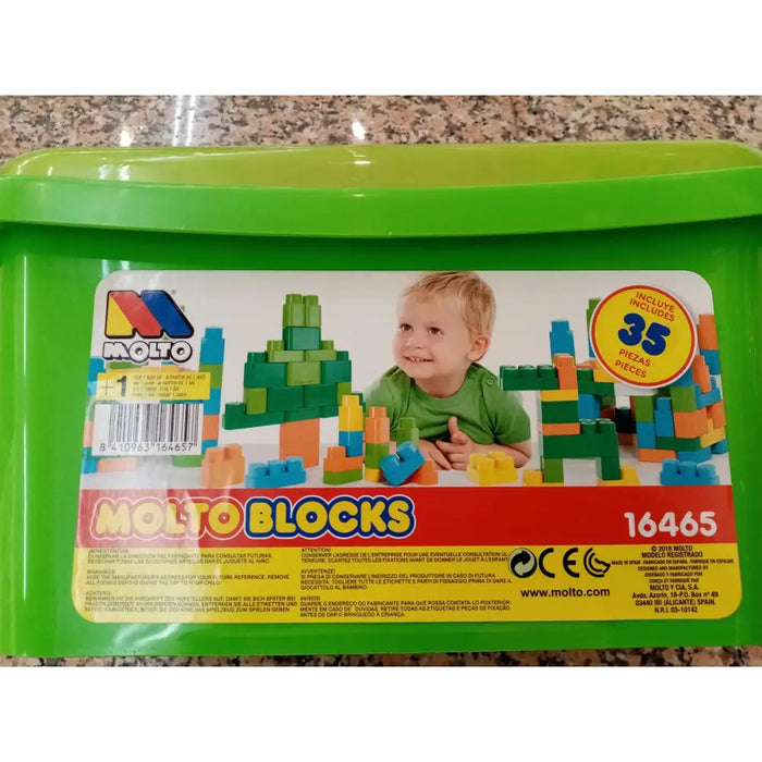 Строителна Игра с Блокове Moltó (35 pcs)