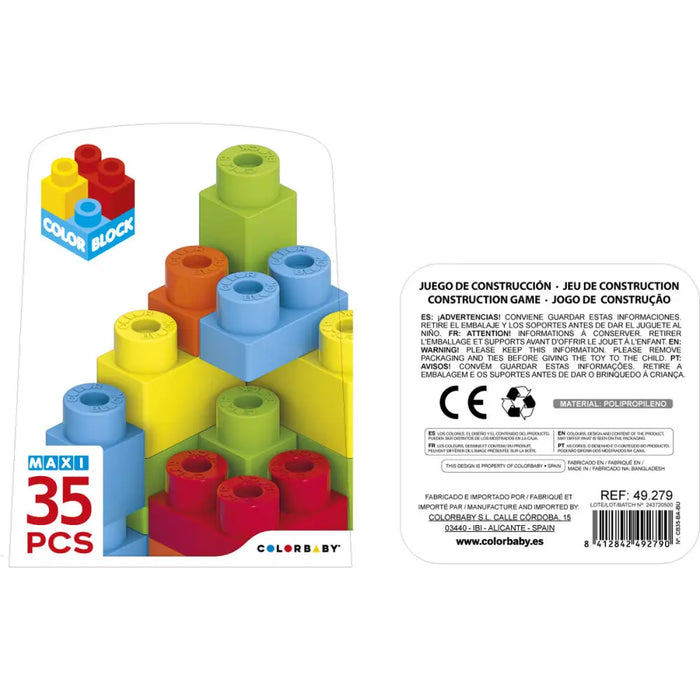 Строителна Игра Color Block Basic Кубче 35 Части (6 броя)
