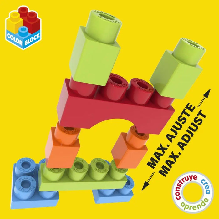 Строителна Игра Color Block Basic Кубче 50 Части (6 броя)