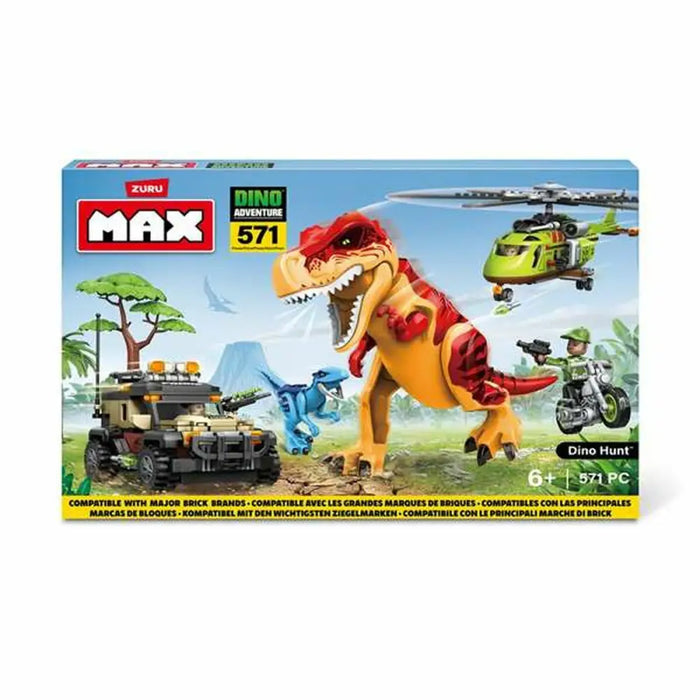 Строителна Игра + Фигури Zuru Max Dino 33 x 48,3 x 7,6 cm