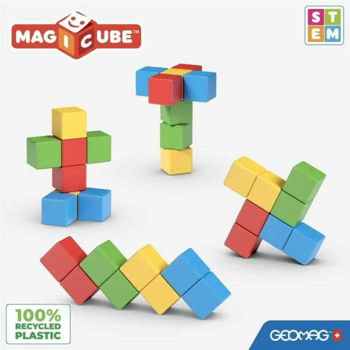 Строителна Игра Geomag Magicube Recycled Creative Set