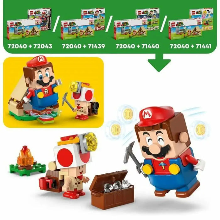 Строителна Игра Lego 72040 Super Mario Captain Toad’s Camp