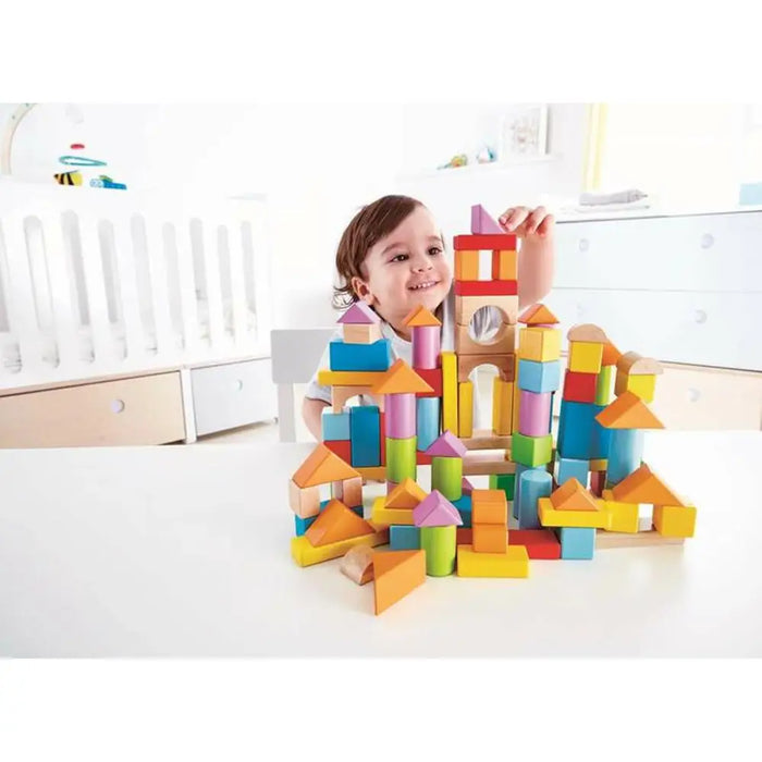 Строителна Игра с Блокове Hape 101 Части 27 x 22 x 13 cm