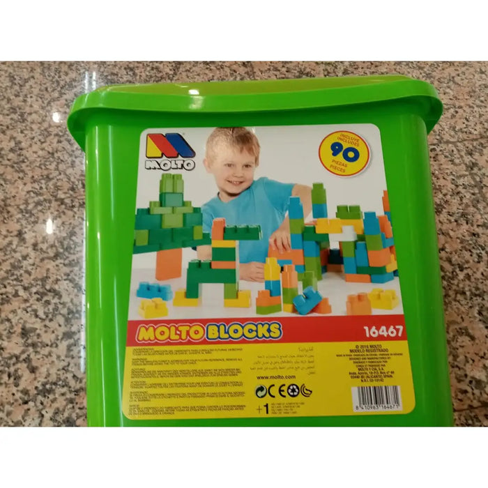 Строителна Игра с Блокове Moltó (90 pcs)