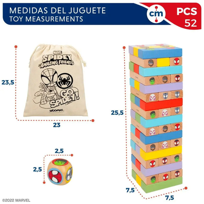 Строителна Игра Spidey 52 Части (6 броя)