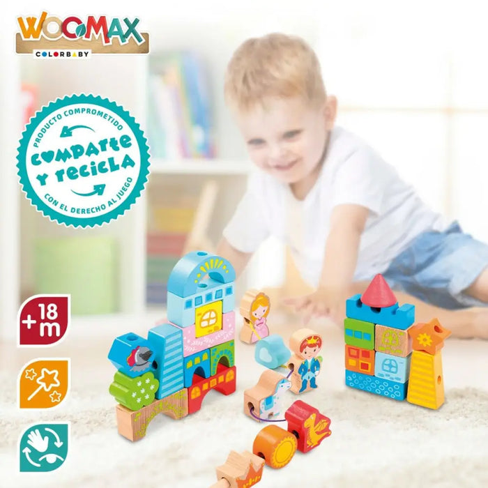 Строителна Игра Woomax 32 Части (6 броя)