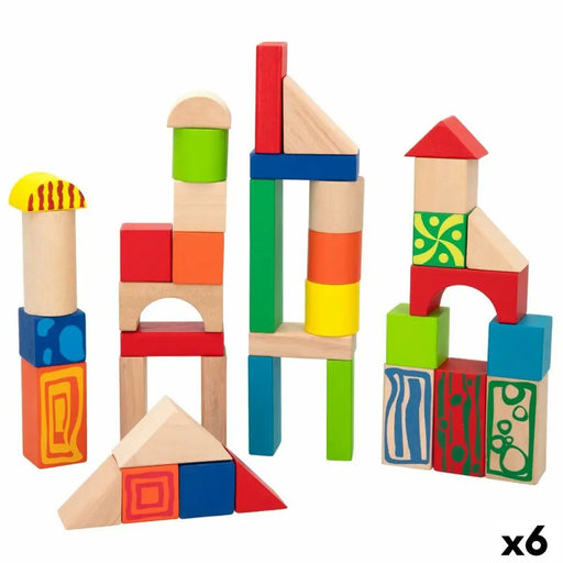Строителна Игра Woomax 50 Части (6 броя)