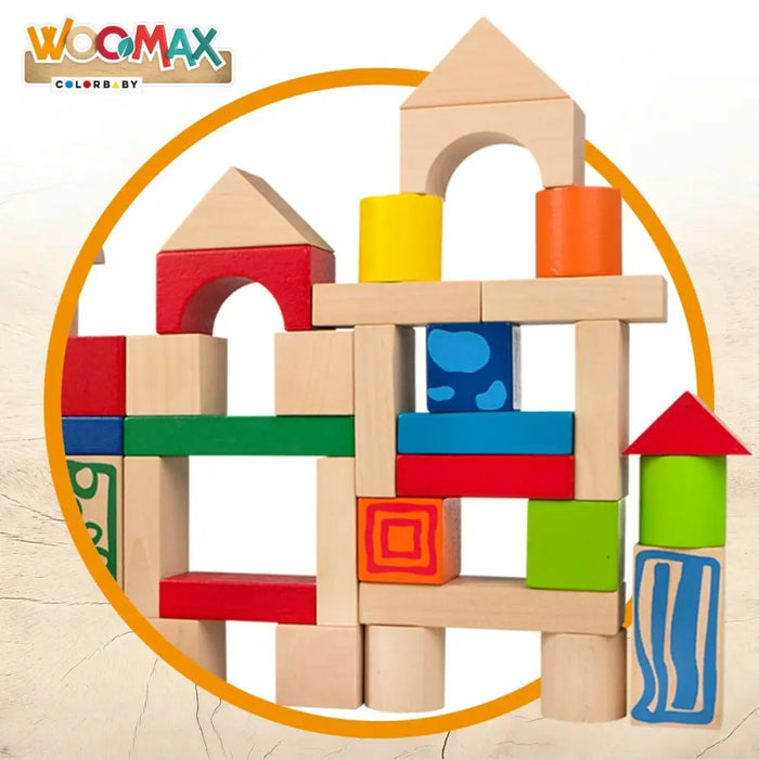 Строителна Игра Woomax 50 Части (6 броя)