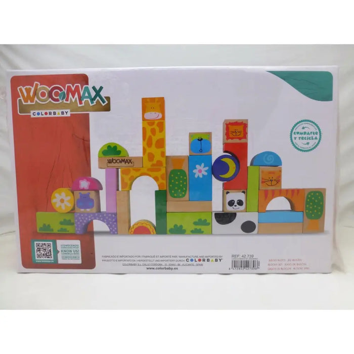 Строителна Игра Woomax Животни 32 Части (6 броя)