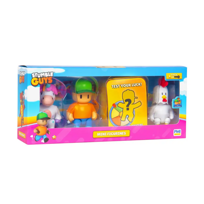 STUMBLE GUYS - МИНИ ФИГУРКИ- ZESTAW 4 FIGUREK VER.B