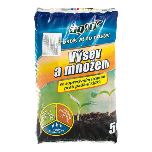 СУБСТРАТ ЗА ПОСЕВ И РАЗМНОЖАВАНЕ AGRO 5L AGRO