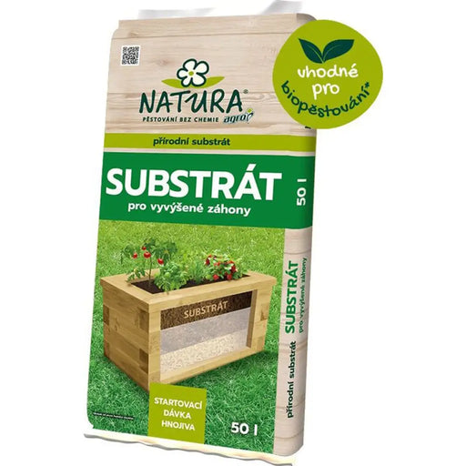 СУБСТРАТ ЗА ПОВДИГНАТИ ЛЕХИ 50L NATURA VERA
