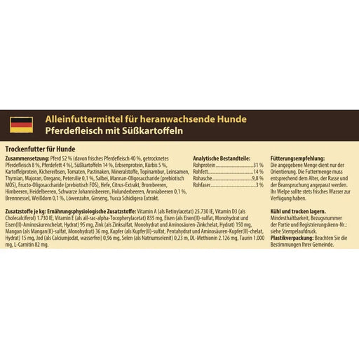 Суха храна Wolfsblut Кученце/Младши Месо Сладък картоф 12,5