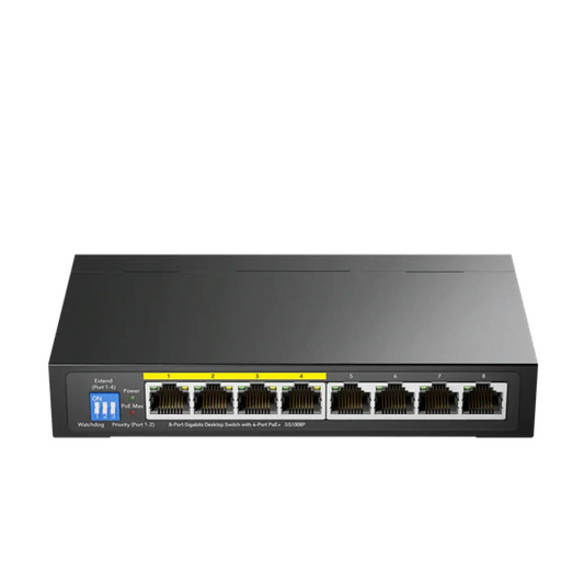 Суич Cudy GS1008P 8-портов Gigabit PoE+ Switch,60W