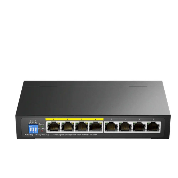Суич Cudy GS1008P 8-портов Gigabit PoE+ Switch,60W