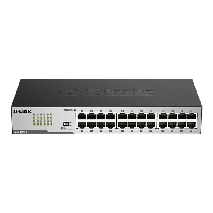 Суич D Link DGS 1024D/E 24 портов 10/100/1000 Desktop rack