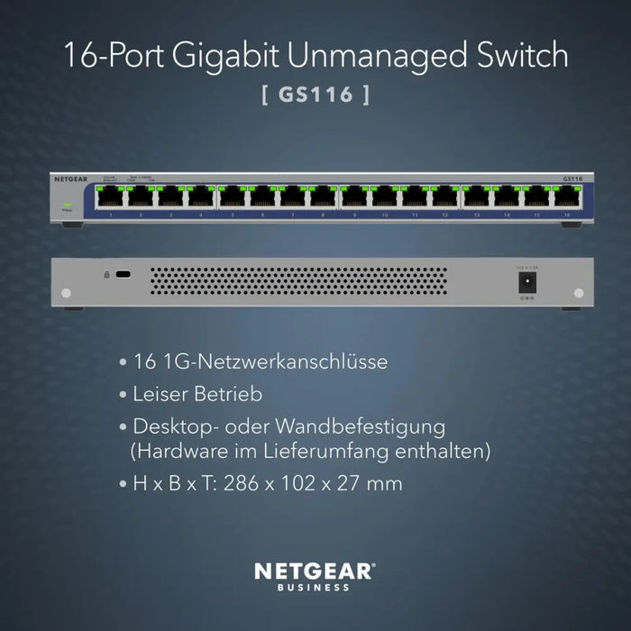 Суич Netgear GS116-300EUS