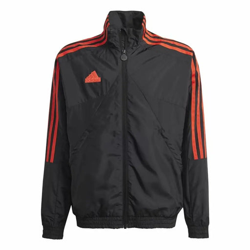 Суичър без качулка Adidas Tiro Woven Tracktop Черен