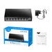 Суич Cudy FS108 8-портов 10/100 Mbps RJ 45 Метален корпус