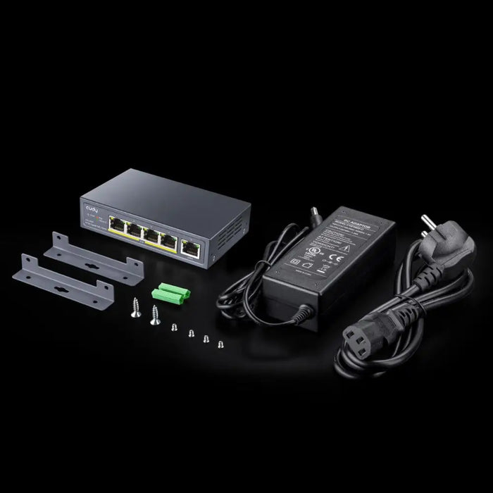 Суич Cudy GS1005P 5 портов 10/100/100 PoE + Switch 60W