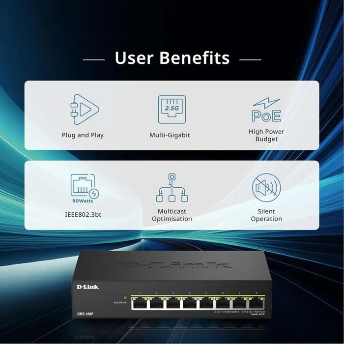 Суич D-Link DMS-108P/E