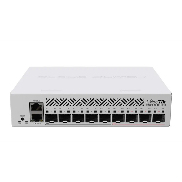 Суич MikroTik CRS310-1G-5S-4S + IN L3 Gigabit Ethernet