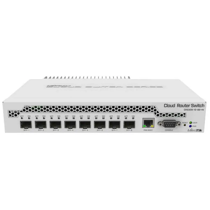 Суич MikroTik CRS309-1G-8S + IN LAN 1 x Gigabit Ethernet