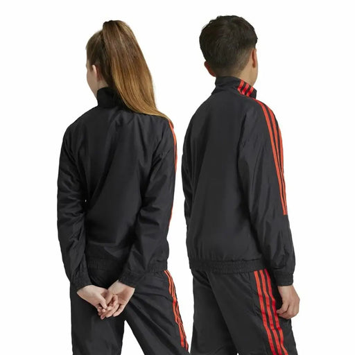 Суичър без качулка Adidas Tiro Woven Tracktop Черен