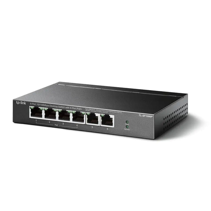 Суич TP-Link - TL-SF1006P 6 порта черен