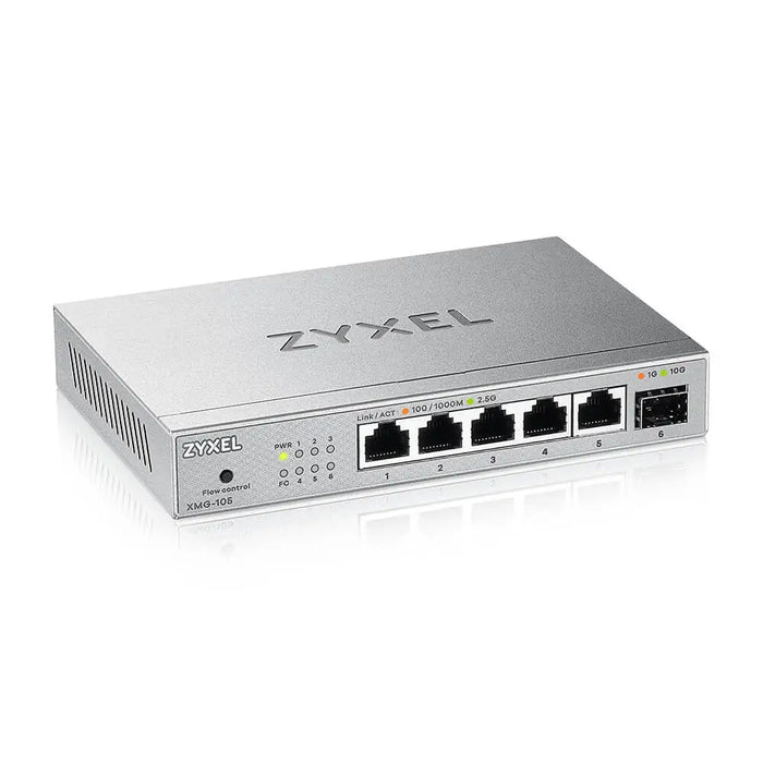 Суич ZyXEL XMG-105 5 портов 2,5Gb + 1xSFP + неуправляем