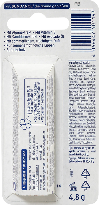Балсам за устни Летни цветя, LSF 30, 4,8 g