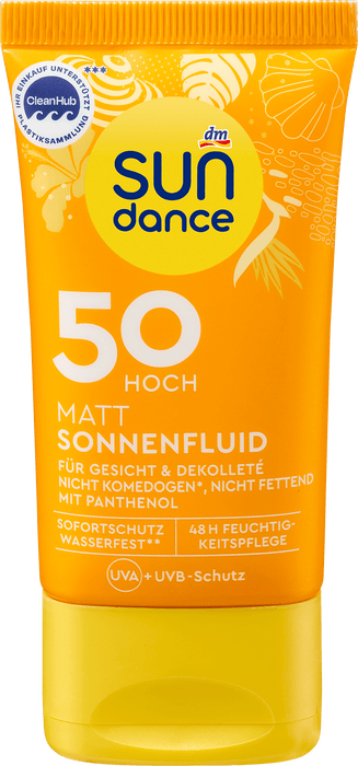 Матиращ слънцезащитен флуид SPF 50, 50 ml