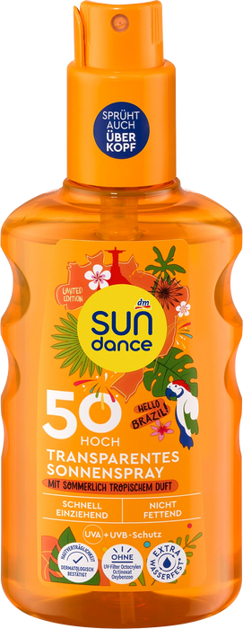 Прозрачен слънцезащитен спрей SPF 50