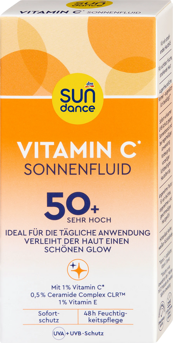 Слънцезащитен флуид с витамин С, SPF 50+, 50 ml