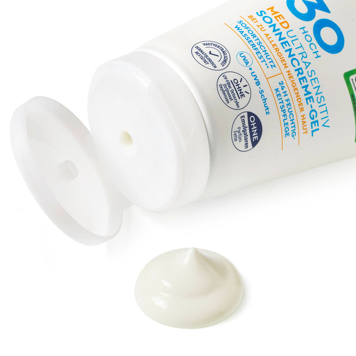 Слънцезащитен крем-гел MED Ultra Sensitiv SPF 30, 150 ml