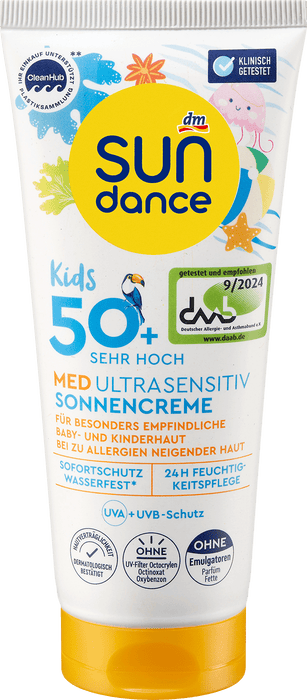 Слънцезащитен крем Kids Med Ultra Sensitiv SPF 50+, 100 ml