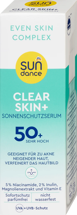 Слънцезащитен серум Clear Skin, SPF 50+, 50 ml