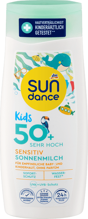Слънцезащитно мляко за деца Sensitive, SPF 50+, 200 ml