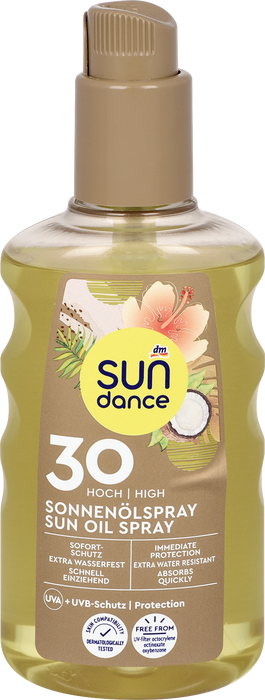 Слънцезащитно спрей с масла, SPF 30, 200 ml