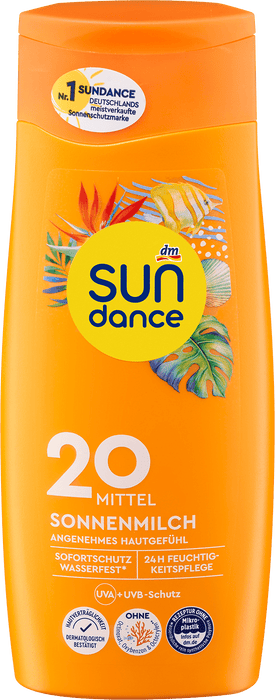 Водоустойчиво слънцезащитно мляко, SPF 20