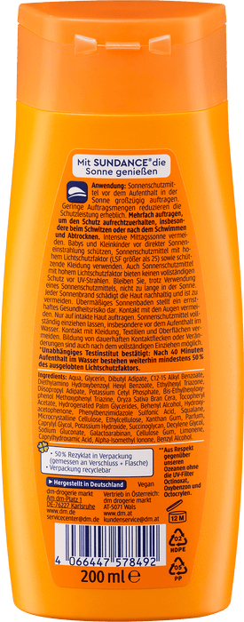 Водоустойчиво слънцезащитно мляко, SPF 20