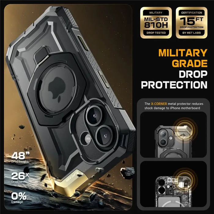 Supcase UB Grip Mag Case с MagSafe за iPhone 16 - черен